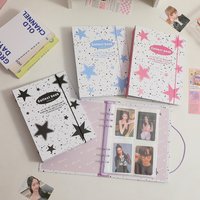SKYSONIC Fashion A5 Binder Notebook Jounral Cover Star Bandage Photocards Stickers Collect Book Photo Cards Organzier Stationery