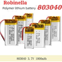 803040 3.7V 1000mAh Lipo Battery Replacement Lithium Li-Po Polymer Rechargeable Batteries for Bluetooth Speaker PDA DVD GPS VR