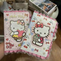 Fashion Hello Kitty Pattern Scrapbook Cute Cartoon Print B5 Notebook for Teen Ladies School Office Gift with Stickers wholesale
