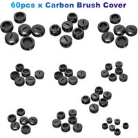60Pcs/Lot Universal Carbon Brush Cover Plastic External Thread Diameter 9.8mm-19.8mm Caps Set for Electric Power Tool Parts