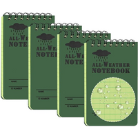 Lot de 1/2/4/8 blocs-notes imperméables 3x5, bloc-notes de poche résistant aux intempéries, bloc-notes d'écriture étanche pour le bureau et les activités de plein air