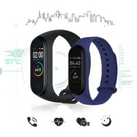Smart Wristband M4 Bracelet LED Screen Sports Pedometer Bluetooth Waterproof with Heart Rate Monitor Smart Watch Men Women