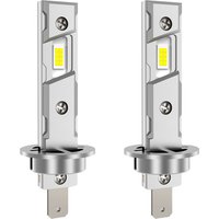 H1 LED CANBUS Super Bright Headlight Bulbs 1:1 Mini Spotlight Wireless Automobile Lamp 6000K White Fog Light With Fan High Power