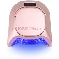 Advanced 86W LED UV Nail Lamp - Mirror-Finish Interior, Dual Light, Rechargeable Portable Design