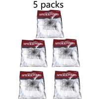 Stretchable Spider Webs with 2 Spiders Each,Party Supplies Halloween Cobweb Decorations for Haunted Houses, Room and Home Decor/