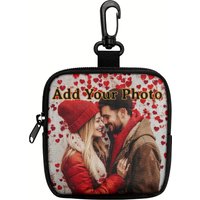 Custom Photo Coin Bag Mini Earphone Pouch Coin Purses Unique Photo Design Travel Accessories Hanging Wallets Gifts Christmas
