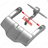 Silver Buckle 18mm for GA2100 Watches Accessories Watch Strap Clasp Silicone Band Button Watch Repair Tools Silver Black Metal