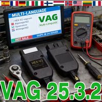 2026 Update 25.3.2 VCDS VAGCOM HEX V2 Interface VCDSCAN FOR VW AUDI Skoda Seat Multi-Language Car Diagnostics Tools