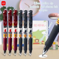 WQN-4/8/12PCS Push-Type Gel Pen Signature Pen Black/Red Bullet Tip Gel Pen School Office Stationery Supplies