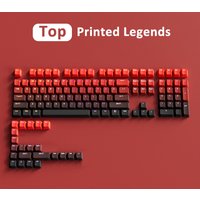 2026 Top Print Gradient Keycaps 60% 65% 75% TKL 96% 98% 100% Red Purple Grey Green Blue OEM Key Caps for MX Mechanical Keyboard