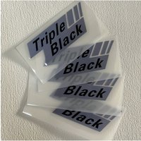 AliExpress NONE Racing Triple Black Motorcycle Sticker For Car Moto Helmet Laptop Bike Waterproof Vinyl Decal