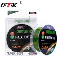 FTK 3D Invisible Carp Fishing Line Nylon150m/300m Super Strong Monofilament Fluorocarbon Tensile Spot Line for Pesca