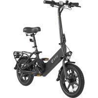 AliExpress NONE DYU C3 Folding ebike 250W City Ebike 14 inch tire commuter E-bike 36V7.5AH Battery Electric Bike