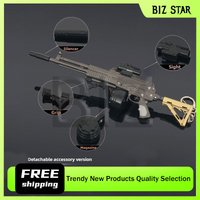 22cm/8.66in Arena Breakout Removable AEK Assault Rifle Alloy Small Gun Model Toy Weapon Ornament for Game Peripherals Collection