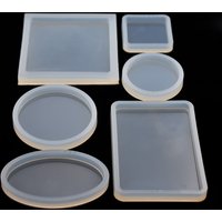 SNASAN Square Round Oval Rectangle Scrapbooking Silicone Mold For Jewelry Resin Silicone Mould Handmade DIY Epoxy Resin Molds