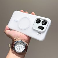 For OPPO Find X9 Pro Case Magnetic Wireless Charging Matte Jelly Double Layer 2-in-1 Hard Back Shockproof Bumper Cover