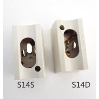 S14S S14D LED bulb wall Lamp Socket Base Mirror Light Holder electric Lamp Tube Holder Adapter power plug AC110V 220V
