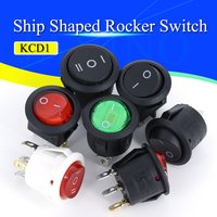 1-20PCS ON/OFF Round Rocker Switch LED illuminated Car Dashboard Dash Boat Van 12V 24V / 6A 250V / 10A 125V 2/3/4PIN Switch 20MM
