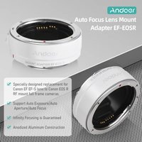 Andoer Adapter Ring Replacement EF-EOSR Auto Focus Camera Lens for Canon EF EF-S Lens to Canon EOS R RF Mount Full Frame Cameras