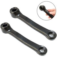 AliExpress Exercise Bike Crank 127mm Iron Square Hole Left/Right Foot Pedal Turn Crank Connecting Rod For Indoor Sports Bicycle Crank