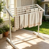 Bohemian Style Coat Rack, Clothes Drying Rack, |Modern Open Coat Rack| Metal Garment Rack with Shelves | Freestanding Clothing S