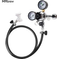 Gas line Assembly,Soda Carbonating Kit (Co2 Regulator &1.5M Tube & Ball Lock Gas Connector) For Soda Water,Beverage,Soft Drink