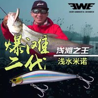 EWE Baotan II Long Shot Shallow Water Minnow Fishing Lure 8g/12g Isca Artificial Wobbler Sea Bass Mandarin Fish Fake Bait Tackle