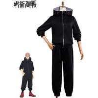 Fantasia Yuji Cosplay Itadori Costume Hoodie Pants Anime Roleplay Uniform Coat Pants Wig Black Clothing Men Halloween Costume