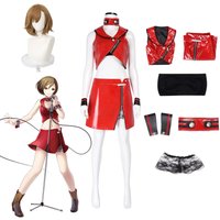 Anime Project SEKAI Colorful Stage Cosplay Red Mini Skirt Strapless Halloween Suit VOCALOID MEIKO Sakine Meiko Cosplay Outfit