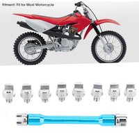 Motorcycle Spoke Wrench Motorcycle Spoke Wrench CNC Spanner Set 5.0‑6.8 Length 93mm/3.7in for Most Motorbike Spoke Spanner