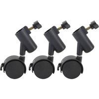 Light Stand Rolling Wheels 360ยฐ Rotating Light Stand Rolling Casters Quiet Flexible Easy To Install 16MM Brake for Live