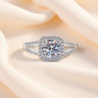 925 Silver Ring Shining Exquisite classic for Women Sterling-Silver Wedding Simple Jewelry Engagement Gifts Fashion Party Ring