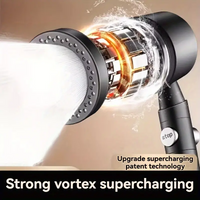 5 Modes New High Pressure Water Saving Filter Shower Head Handheld Shower Head One Button Stop Bathroom Accessories Set