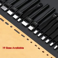 Oblong Leather Punch Set for Belt Hole Puncher Oval Hole Strap Watch Band Flat Heavy Duty Leather Craft Hollow Punch