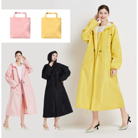 NEW Extended Length Windproof Raincoat Unisex Waterproof Motorcycle Poncho Outdoor Thickened Hooded Jacket for Biker & Adult