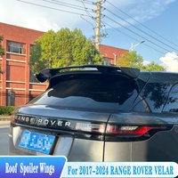 For 2017--2024 RANGE ROVER VELAR Rear Roof Spoiler Wings Tail Lip ABS Plastic Black Carbon Look Car Tuning Body Kit Accessories