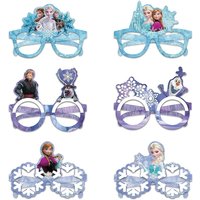 12Pcs Frozen Party Set, Frozen Paper Party Glasses, Cosplay Decorative Glasses, Suitable for Witch Frozen Group Birthday Parties