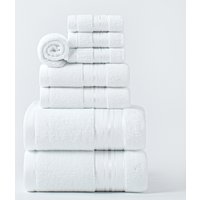 1/4/6PCS Ultra-Soft Thick Cotton Towels High Absorbency Quick-Dry Bath Towel Wash White BlueCloths Adult Bathroom Accessories