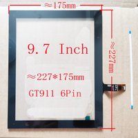 9.7 Inch Touch Screen Tesla Style For Radio CTP1219 HLC 6050-097 ≈226*174mm