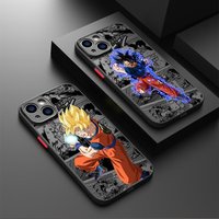 Case for iPhone 16e 7 8 SE XS X 16 Pro SE XR 11 Pro Max 12 Mini 14 15 Pro Max 13 Pro 6s TPU Cover Anime Dragons Goku