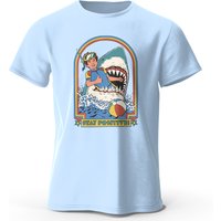 Herren-T-Shirt „Stay Positive“, bedruckt, 100 % Baumwolle, klassisch, Vintage, lustig, für Männer und Frauen, Sportbekleidung, Tops, T-Shirts