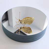 10 Pcs 2mm Thick Decorative Mirrors Round 3D Acrylic Mirror Wall Sticker DIY Bathroom Home Decoration Travel Vanity Mirror