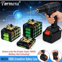 Turmera new 18V 21V Screwdriver Battery Case 20X 18650 Cores 50A New 70A Balance BMS Weld Nickel Set for Makiita Battery