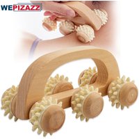 1 Pcs Wooden Massage Roller Tool, Manual Wooden Massager, Wood Back Massage Roller for Neck Leg Back Deep Tissue Muscle Massager