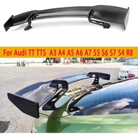 For Audi TT TTS TTRS A3 A4 A5 A6 A7 S5 S6 S7 R8 Carbon Fiber Tail fins Rear Trunk Spoiler Guide Wing Rear Wing Car Accessories