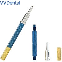 VVDental Dental Implantat Locator Core Tool Universal Insertion Extraction Tool Entfernen Locator 3 in 1 Core Tool Metall Griff
