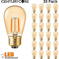 Plastics S14 Led Bulb E27 220V E26 110V Dimmer 2W Warm White Shatterproof Outdoor Vintage For String Light Garden Decoration