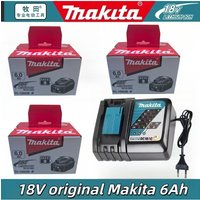 18V 6.0Ah Rechargeable LXT Battery, Genuine Makita with BMS, Long Cycle Life Fit BL1830B BL1840B BL1850B Tools
