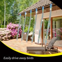 Bird Scare Tape Weatherproof Reflective Seagull Ribbon Balcony Patio Deterrent Reusable Goose Garden Farm Orchard Courtyard