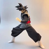Dragon Ball Super Goku Black Cloth Clothes Set Anime Action Figure 1/12 Model Accessories Toys Decoration Boys Gift